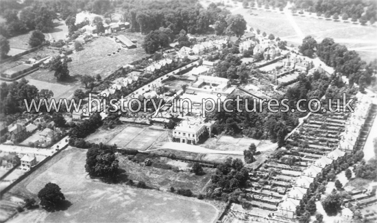 Monkhams Lane and Woodford Green, from the air, Essex. c.1920's